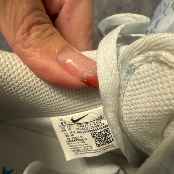 Nike Air Force 1 Hydrogen Blue w/Psychedelic Swooshes - Picture 5 of 6